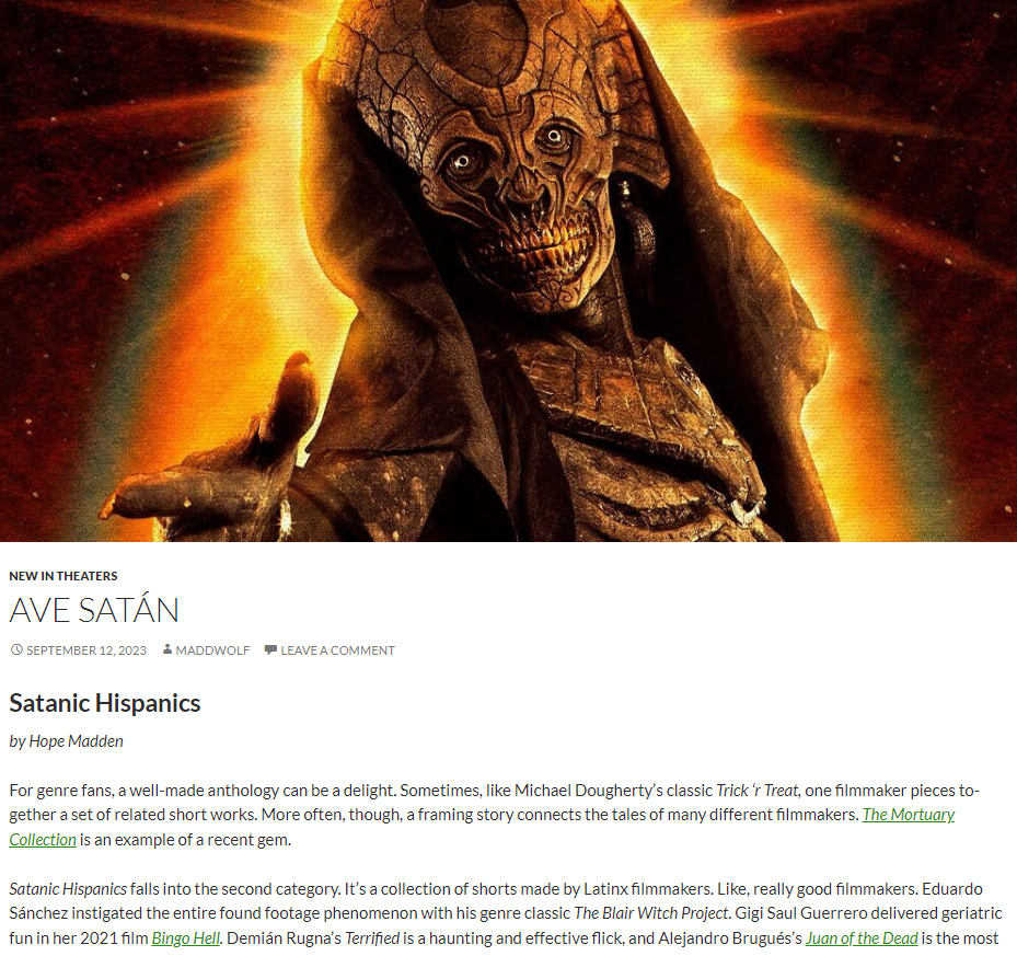 Satanic Hispanics by Hope Madden